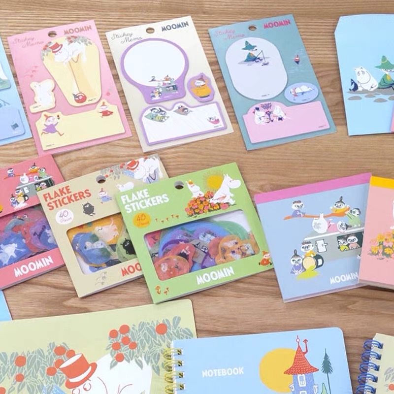 日本姆明80周年贴纸便签便利贴