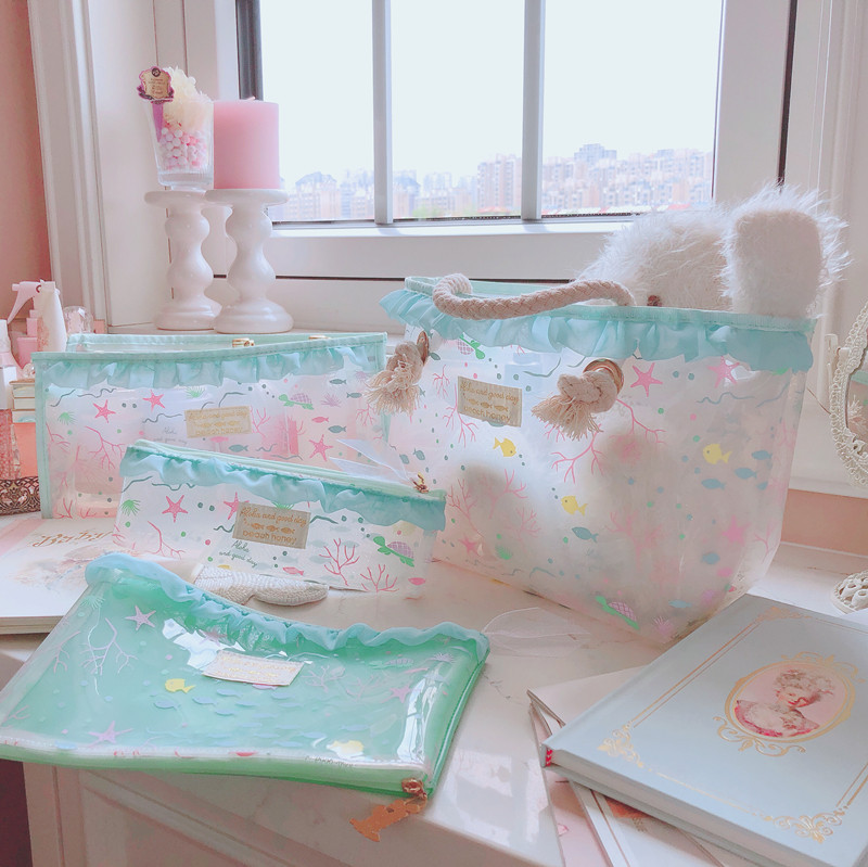 原创设计桃蜜糖度假化妆包收纳袋