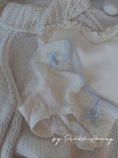 桃蜜糖丨复古浮雕蕾丝 古堡少女 chic风内裤