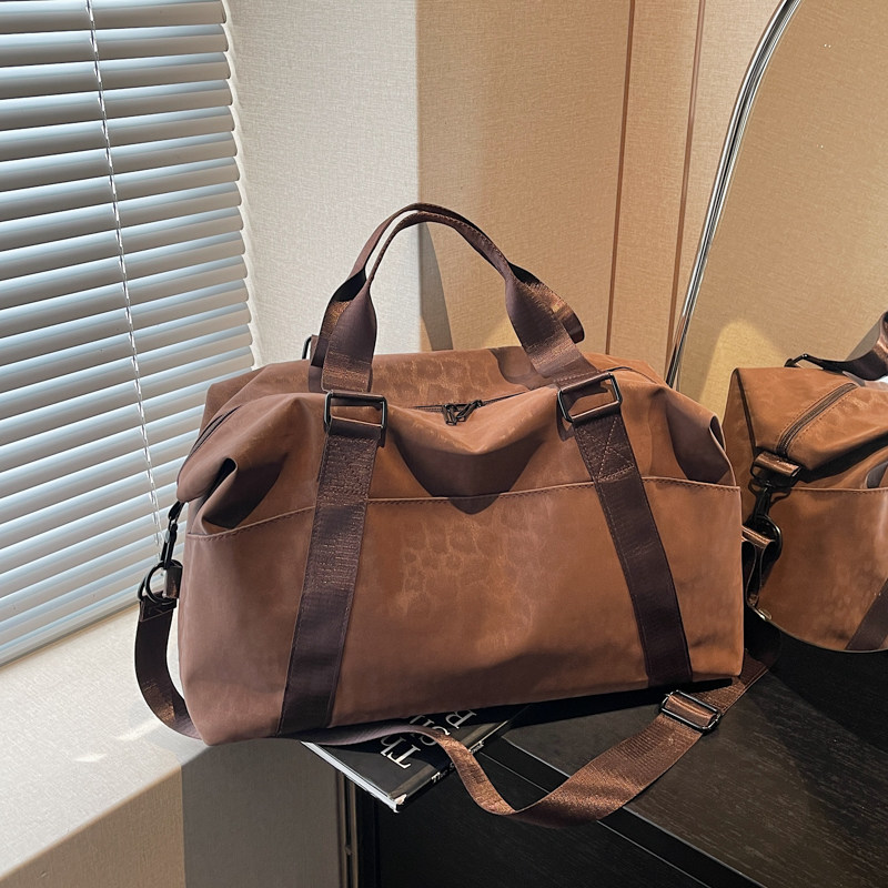 大容量豹纹短途出差手提旅行包女轻便收纳行李包运动健身包行李袋