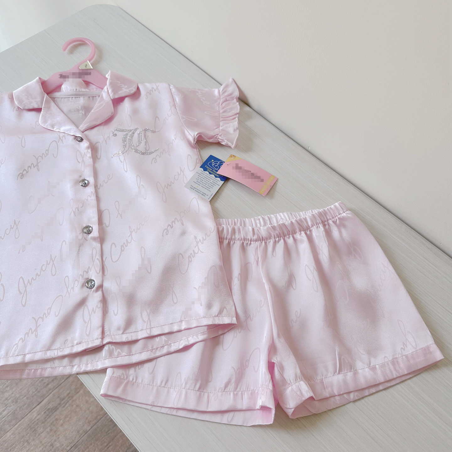 JuiC仿绸缎家居服套装甜妹