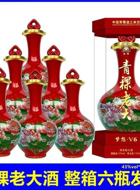 青稞酒金塔青稞老大梦想43度V9V6青稞梦990酒霸8系列老酒清仓特价