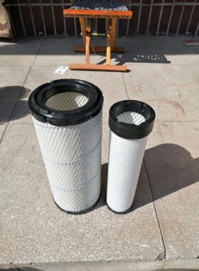 K1432空气滤芯适配明宇ZL928C小装载机ZL932铲车玉柴60-8小挖空滤