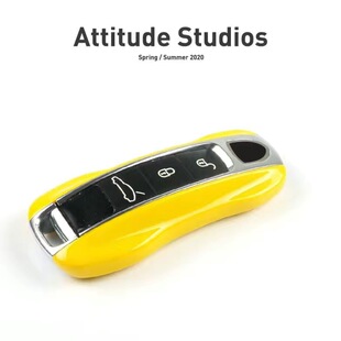 2件套 壳帕拉梅拉Taycan新卡宴911保护壳 保时捷钥匙改装 适用新款