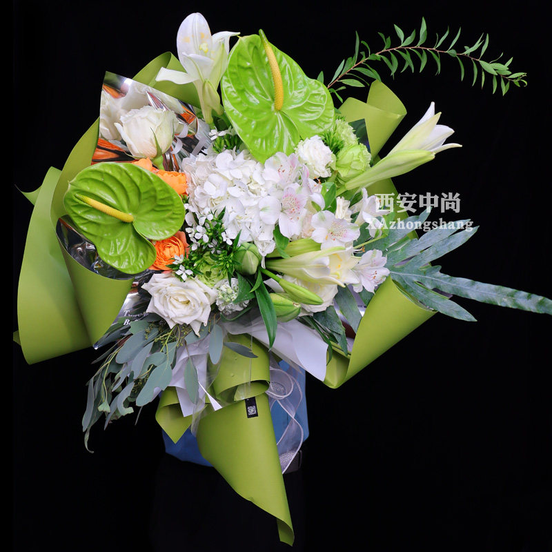 西安高端鲜花束西安专人送花上门