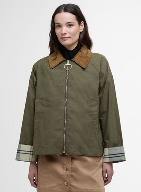 正品现货BARBOUR Catlin女士无蜡短款休闲外套防水风衣LSP0203