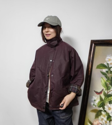 上海现货barbour os transport油蜡外套宽松日版涂蜡夹克mwx1678