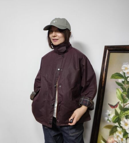 上海现货barbour os transport油蜡外套宽松日版涂蜡夹克mwx1678