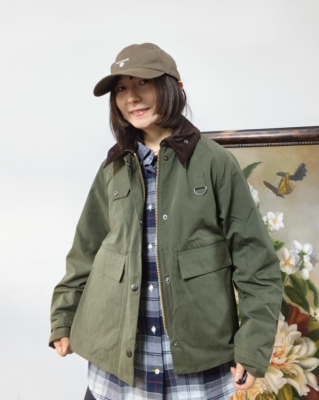 现货英国Barbour Spey男女无蜡钓鱼夹克风衣短外套王一博mca1004