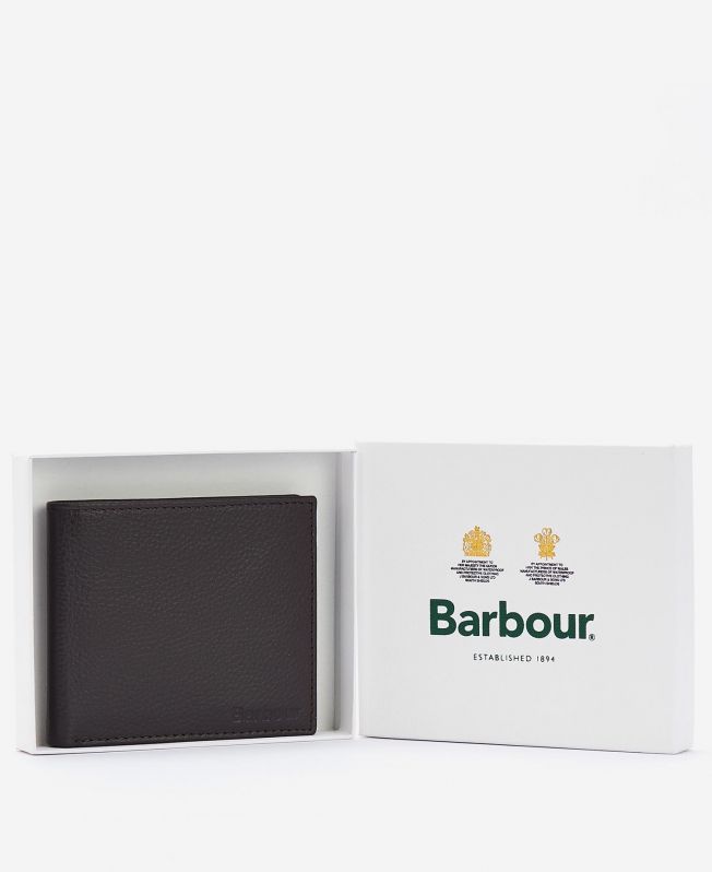 上海现货英国正品barbour amble真皮牛皮钱包卡包礼盒装男士礼物