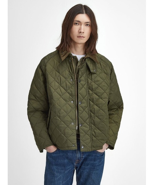 BARBOUR春秋OS宽松男女菱格棉服