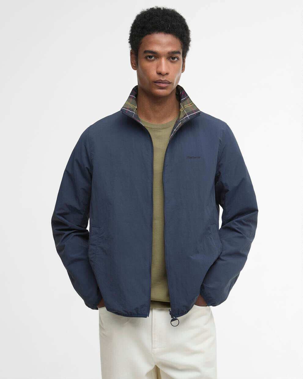 Barbour Reversible Korbel男士双面穿夹克无蜡防水外套MSP1088图片