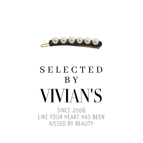 佩妮法式复古玉珠边夹青蛙扣