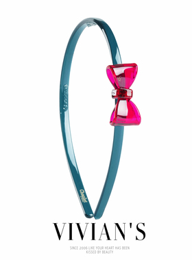 透明多彩蝴蝶结发箍~经典韩风~佩妮Chaplet压发头箍发饰发卡日韩