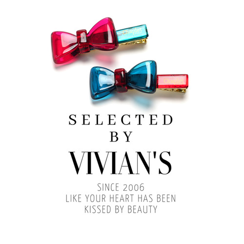 佩妮Chaplet透明蝴蝶结边夹