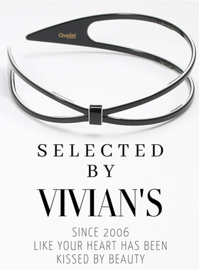 法国佩妮Chaplet正品 气质简洁双层镂空小结发箍头箍发饰头饰