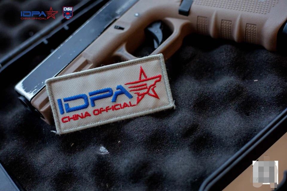 idpa中国官方魔术章徽章魔术贴刺绣