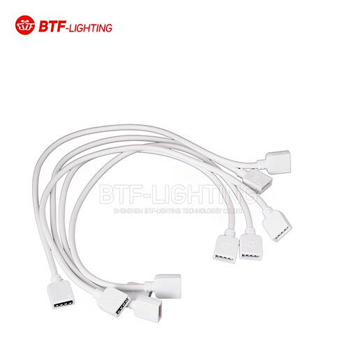 led灯带白色延长线灯条接头接线
