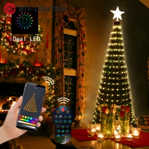 LED圣诞树装饰全彩多种效果彩灯
