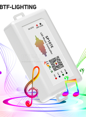 热卖款SP107E蓝牙APP幻彩LED音乐控制器WS2811 WS2812 SK6812芯片