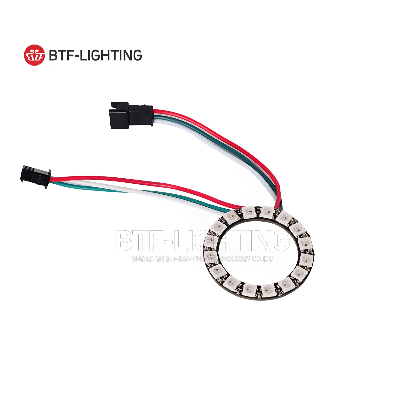 led16位内置全彩驱动圆形开发板