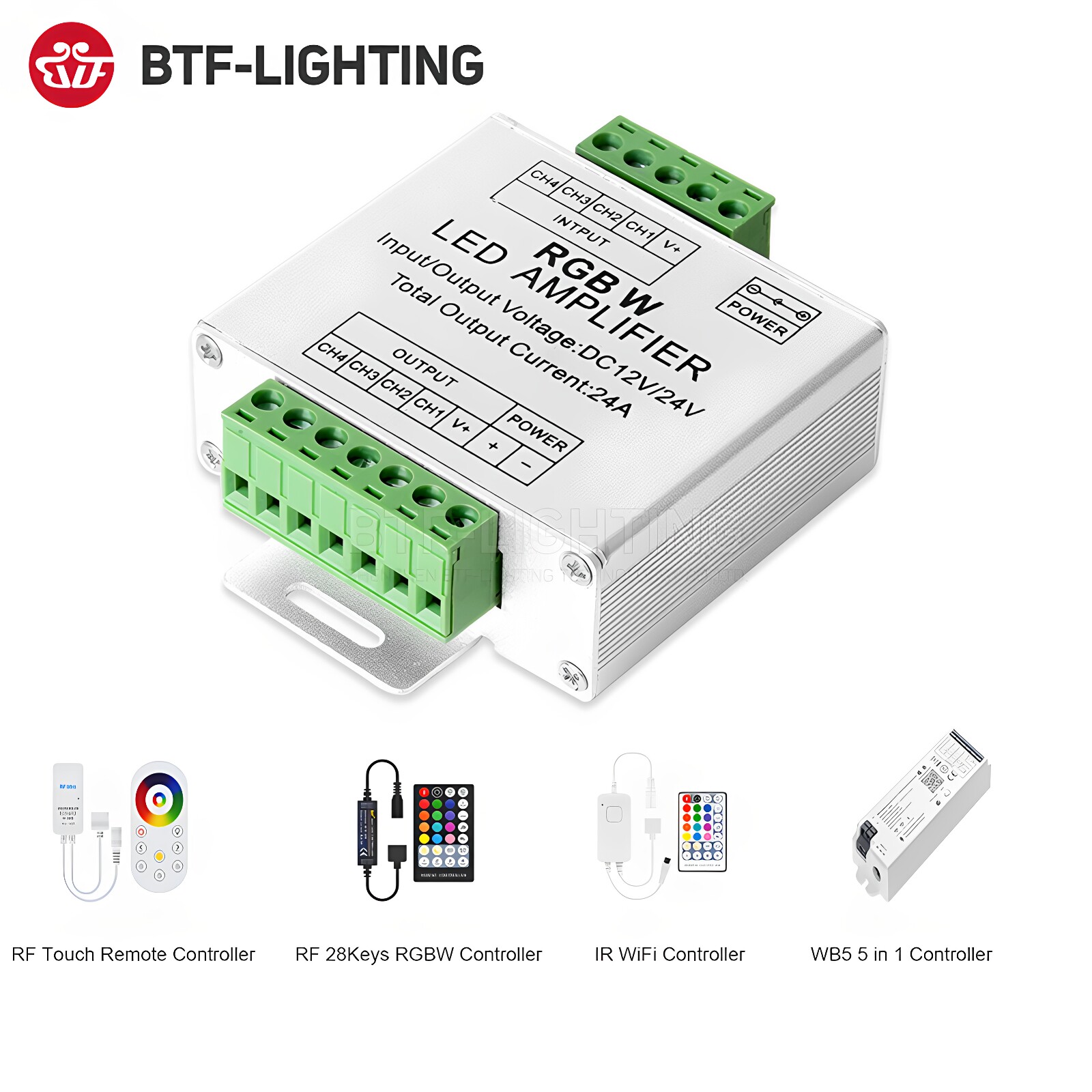 LED七彩RGBW单色信号中继放大器