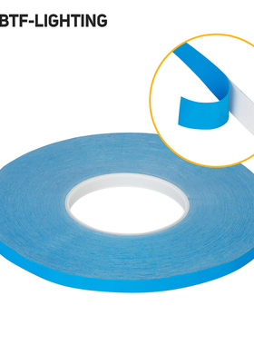 双面胶8/10/12mm宽超强粘性蓝色热熔胶背胶车用无痕LED灯条耐高温