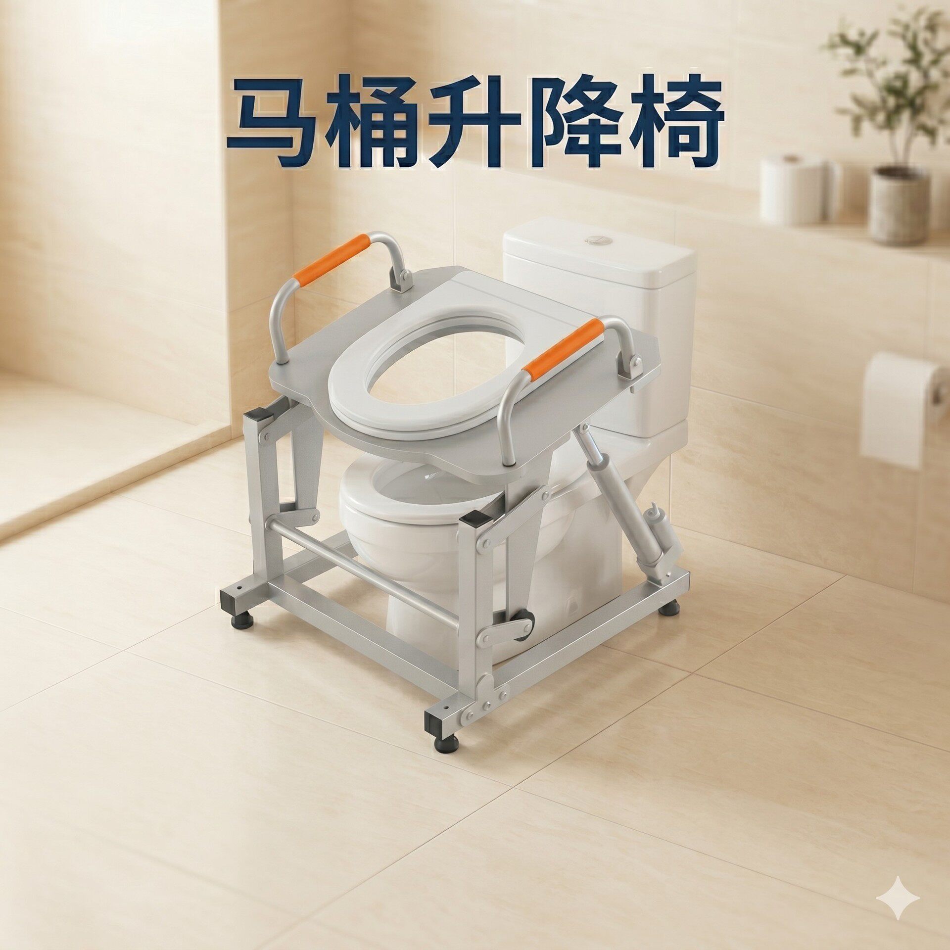马桶起身椅电动升降椅智能坐便架
