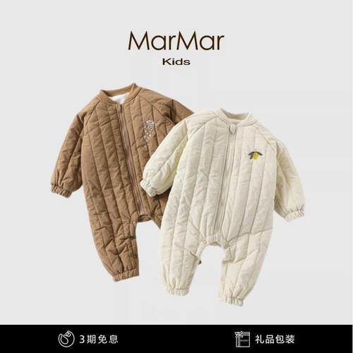 丹麦婴儿保暖棉服长袖连身衣