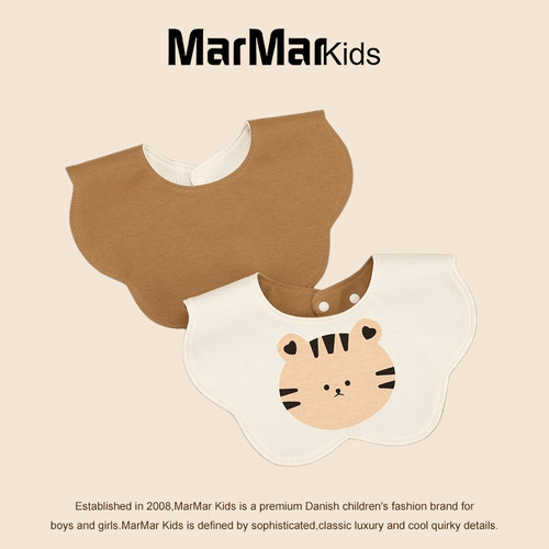 MARMARKIDS防水花瓣口水巾