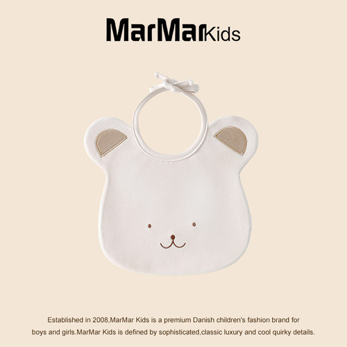 MARMARkids亲肤挂脖A类口水巾