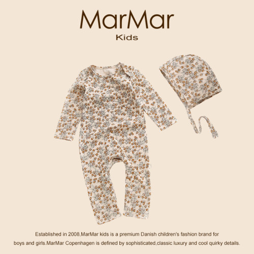 丹麦MARMARKIDS婴儿纯棉连体衣