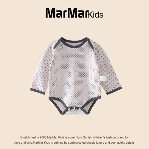 MARMARKIDS秋新生儿三角哈衣