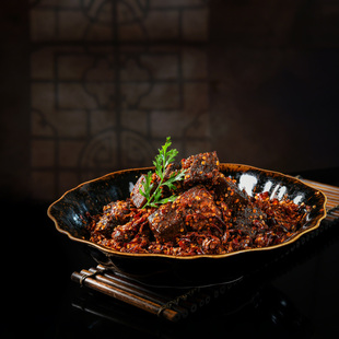 先锋匠厨餐具网红餐具热菜餐具凉菜餐具酱色餐具会所餐具湘菜餐具