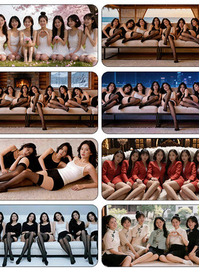 鱼缸背景画贴纸高清贴纸鱼缸造景外贴里贴美女八骏图新图贴纸