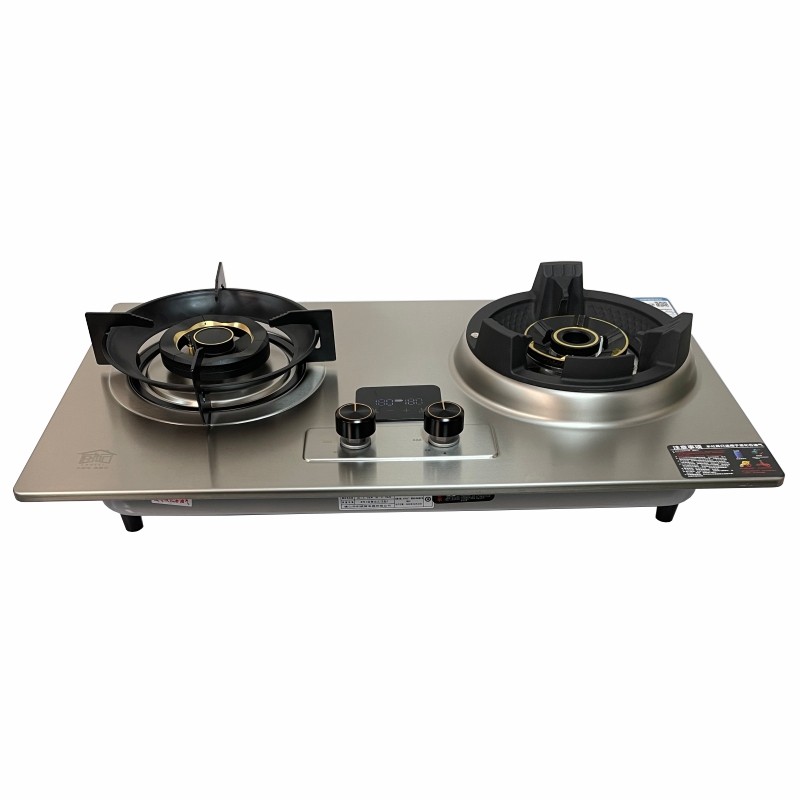厨妃燃气灶A2512嵌入式双灶中心直喷天然气猛火灶具熄保液化