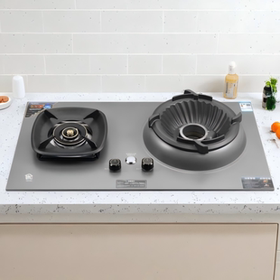 厨妃燃气灶668D烈焰灶家宴灶10KW嵌入式双灶直喷天然气猛火灶熄保
