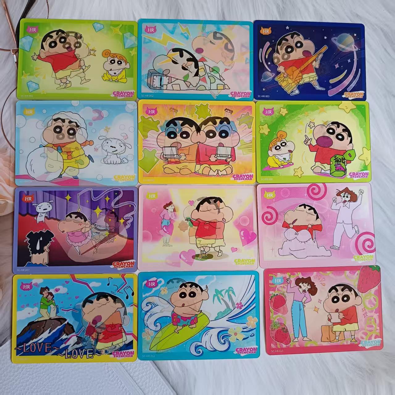 卡游蜡笔小新典藏卡HR变幻光栅卡