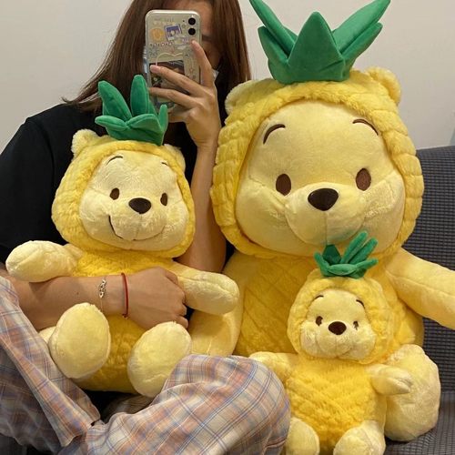 菠萝噗噗熊毛绒玩具优质pp棉