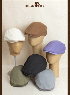 HalloHare前进帽纯色简约百搭ins风复古文艺前进帽