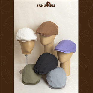 HalloHare前进帽纯色简约百搭ins风复古文艺前进帽