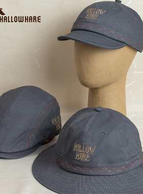 HallowHare美式图腾系列格子渔夫帽棒球帽鸭舌帽户外登山帽子