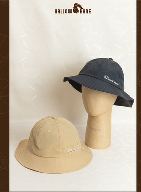 HallowHare夏季速干抽绳渔夫帽盆帽百搭时尚简约ins风四季渔夫帽