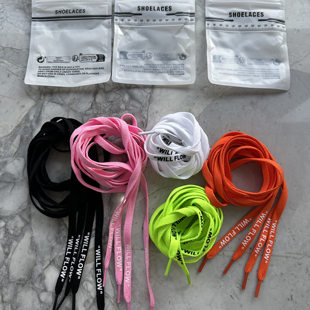 带易系紧替换 运动鞋 WILLFLOW彩色鞋 带正反双面印字超轻扁平篮球鞋