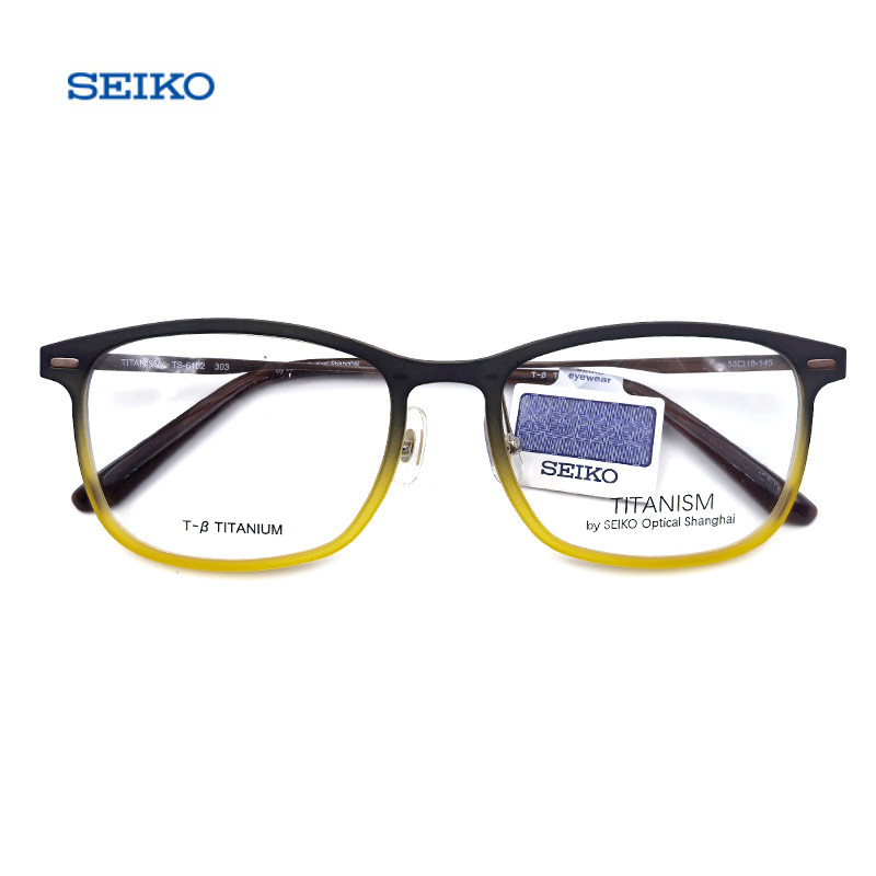 日本精工眼镜框 复古板材全框男女时尚商务休闲近视眼镜架 TS6102