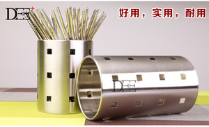 厨房加厚不锈钢筷子筒沥水家用筷笼创意韩式置物架餐具/笼收纳盒