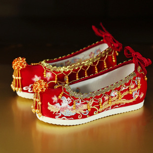 【容颜】绣禾缘原创汉服婚鞋古风明制婚礼绣鞋中式古装秀禾婚鞋女