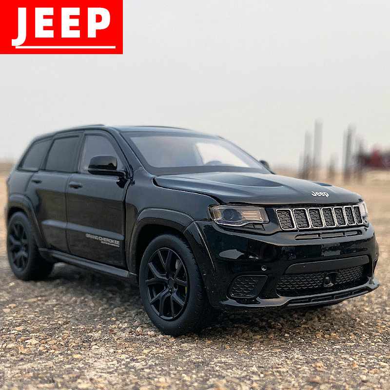jeep大切诺基赛道鹰越野仿真合金属汽车模型 suv收藏儿童玩具摆件