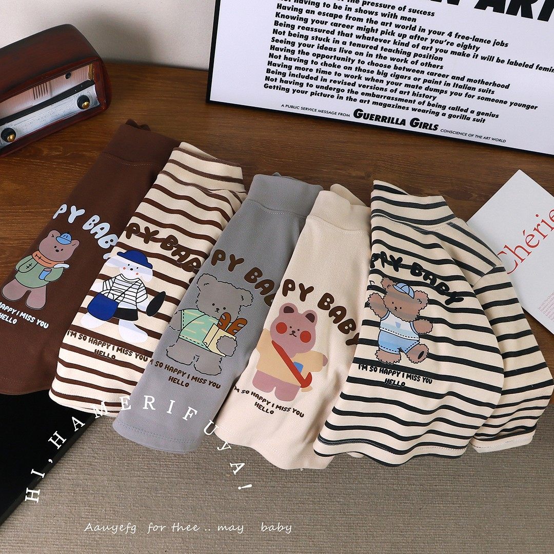 儿童打底衫洋气春秋长袖女宝宝德绒保暖上衣男童t恤套头外穿秋衣,童装/婴儿装/亲子装,保暖上装,淘宝优惠券,粉丝福利购,淘宝优惠卷