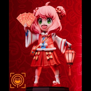 【九月JJ】代购GEISHA瑰夏社--五福临门 贺岁阿尼亚 手办雕像